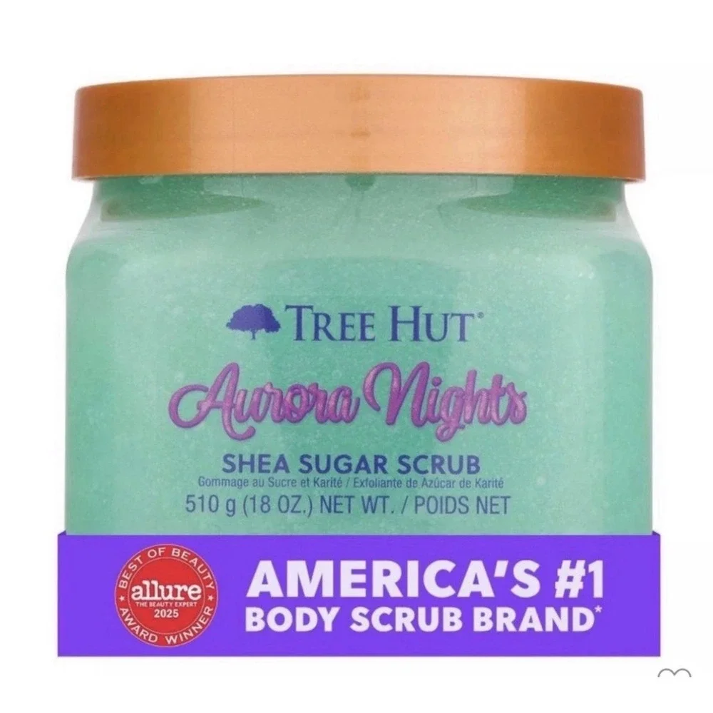Tree Hut Aurora Nights Shea Sugar Scrub 18oz 3-Pack Pistachio Oil Shea Butter‎